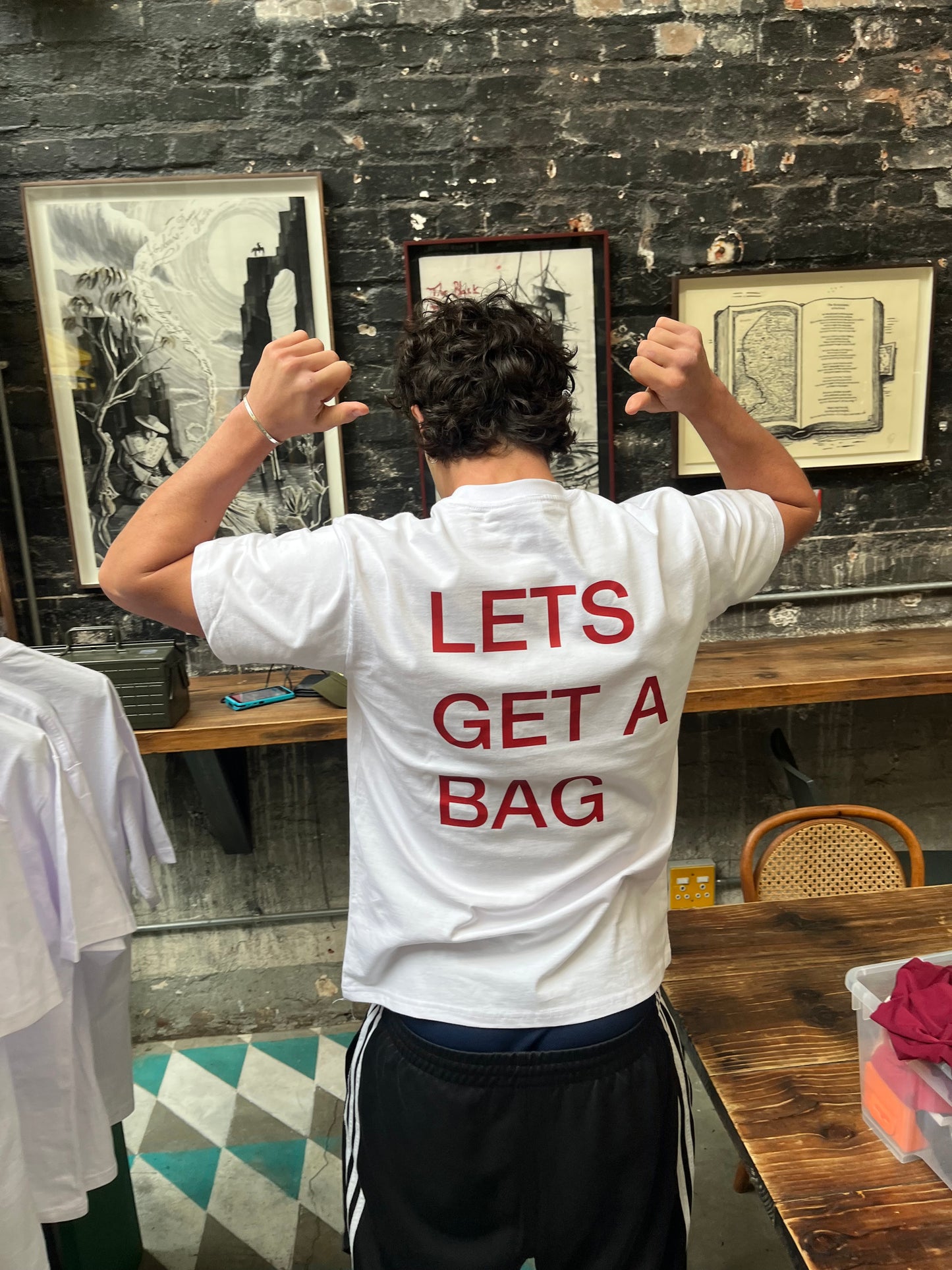 Lets get a bag boxy tee