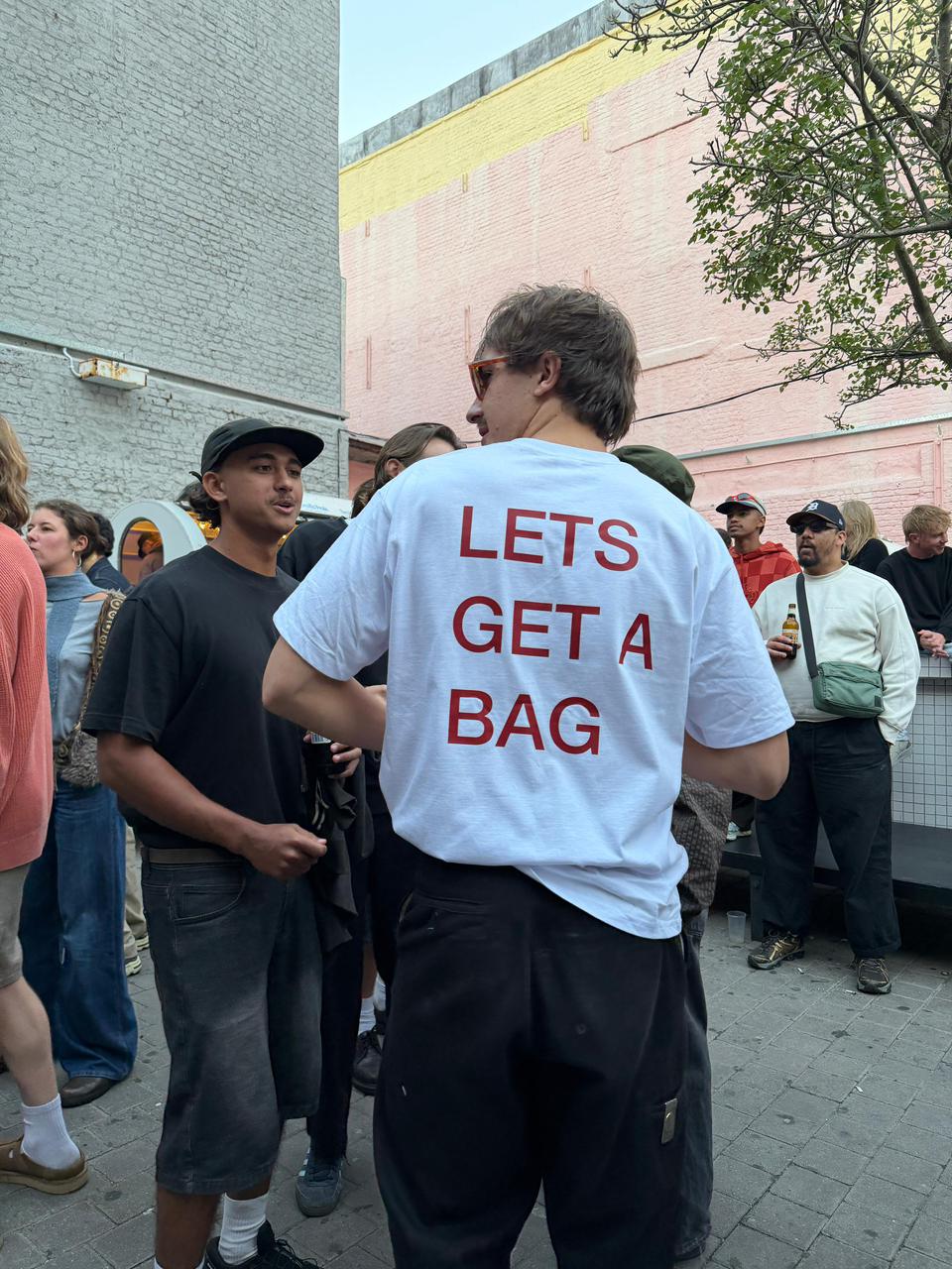 Lets get a bag boxy tee